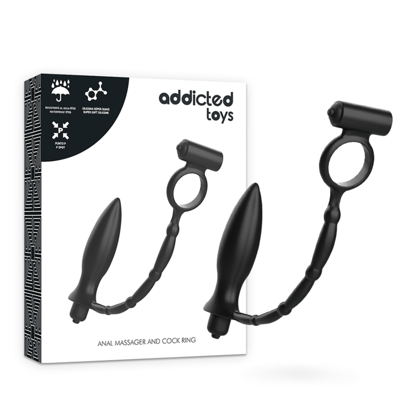Addicted Toys - Anal Massager and Cock Ring